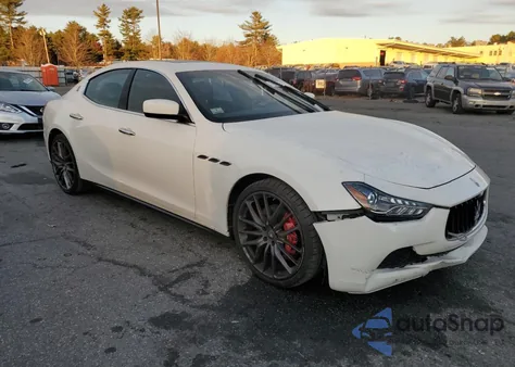 2016 Maserati Ghibli S z USA, uszkodzony, nr VIN ZAM57RSA6G1189765